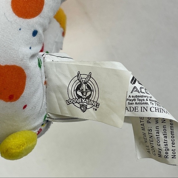 Looney Tunes Tweety Bird Stuffy White Paint Splatter 10" - Picture 6 of 6